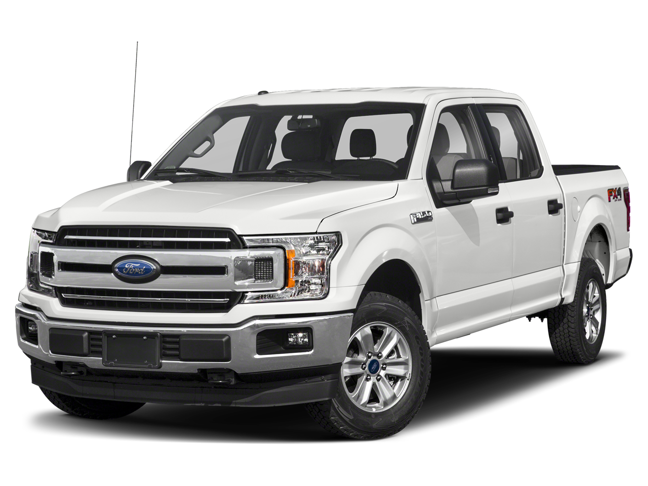 2020 Ford F-150 XLT in Oxford White — front three-quarter view