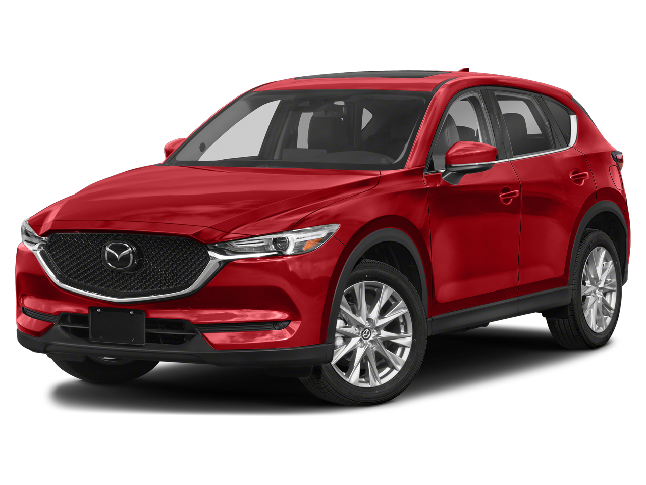 2021 Mazda Mazda CX-5 Grand Touring in Soul Red Crystal Metallic — front three-quarter view