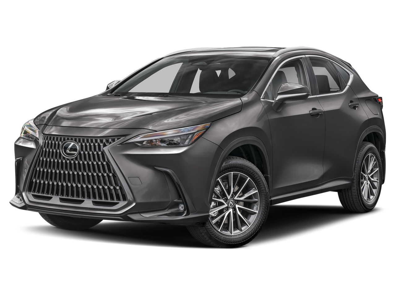 2022 Lexus NX NX 350h Premium in Cloudburst Gray — front three-quarter view