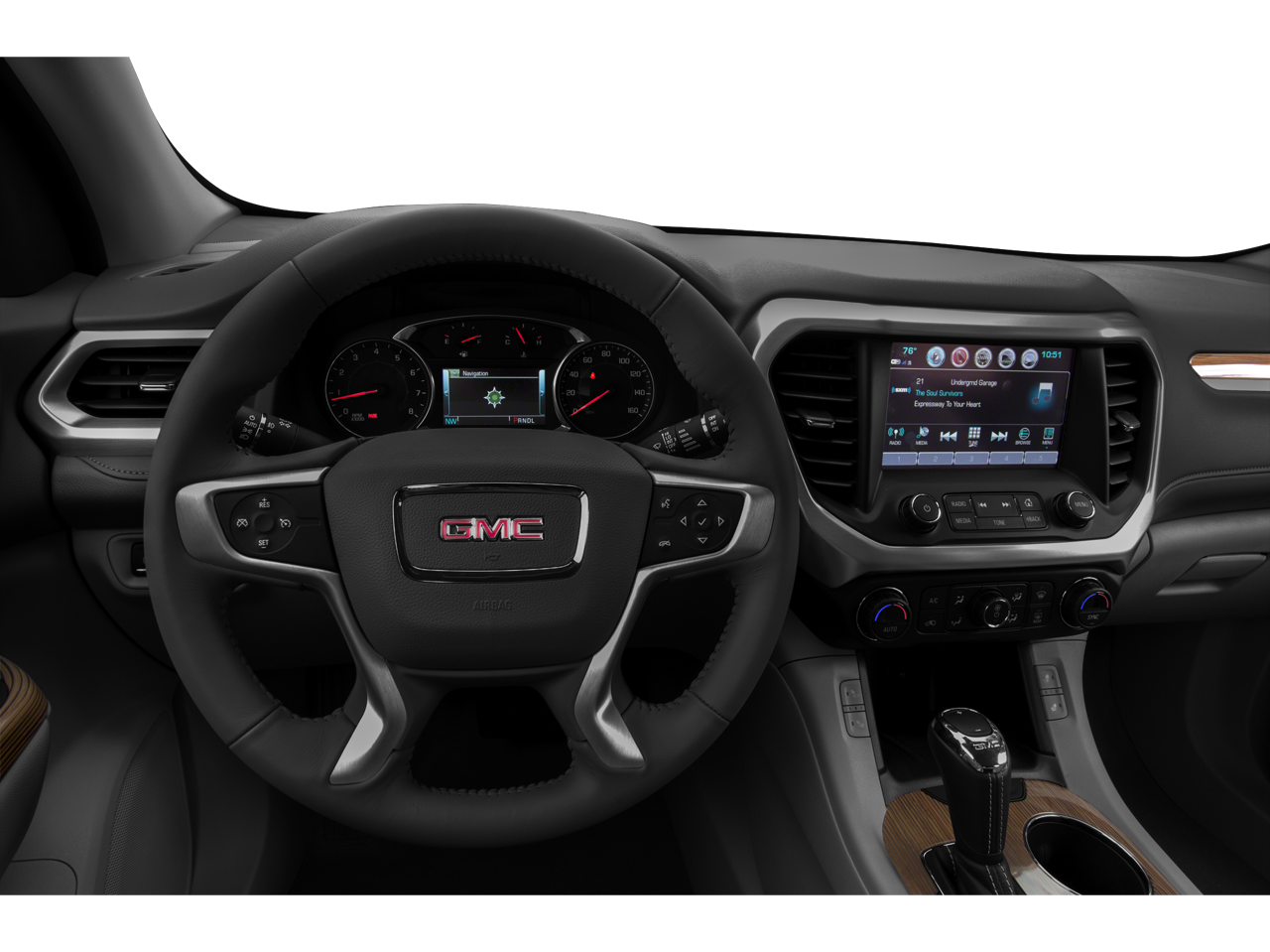 2019 GMC Acadia — interior view