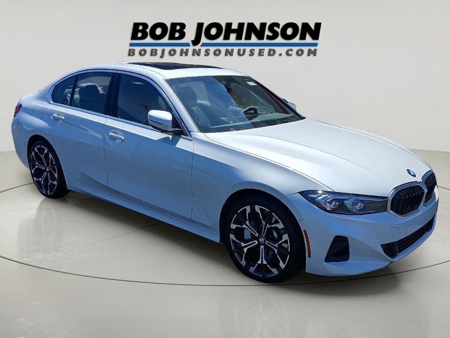 2025 BMW 330i 330i xDrive in Mineral White Metallic — front three-quarter view