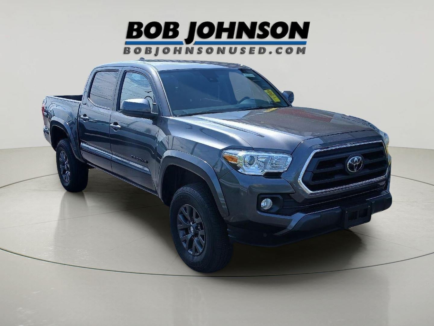 2023 Toyota Tacoma SR5 V6 in Magnetic Gray Met. — front three-quarter view