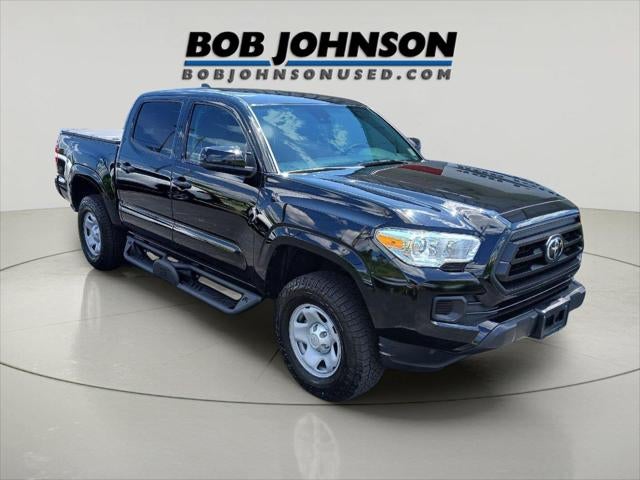 2023 Toyota Tacoma SR V6 in Black — front three-quarter view