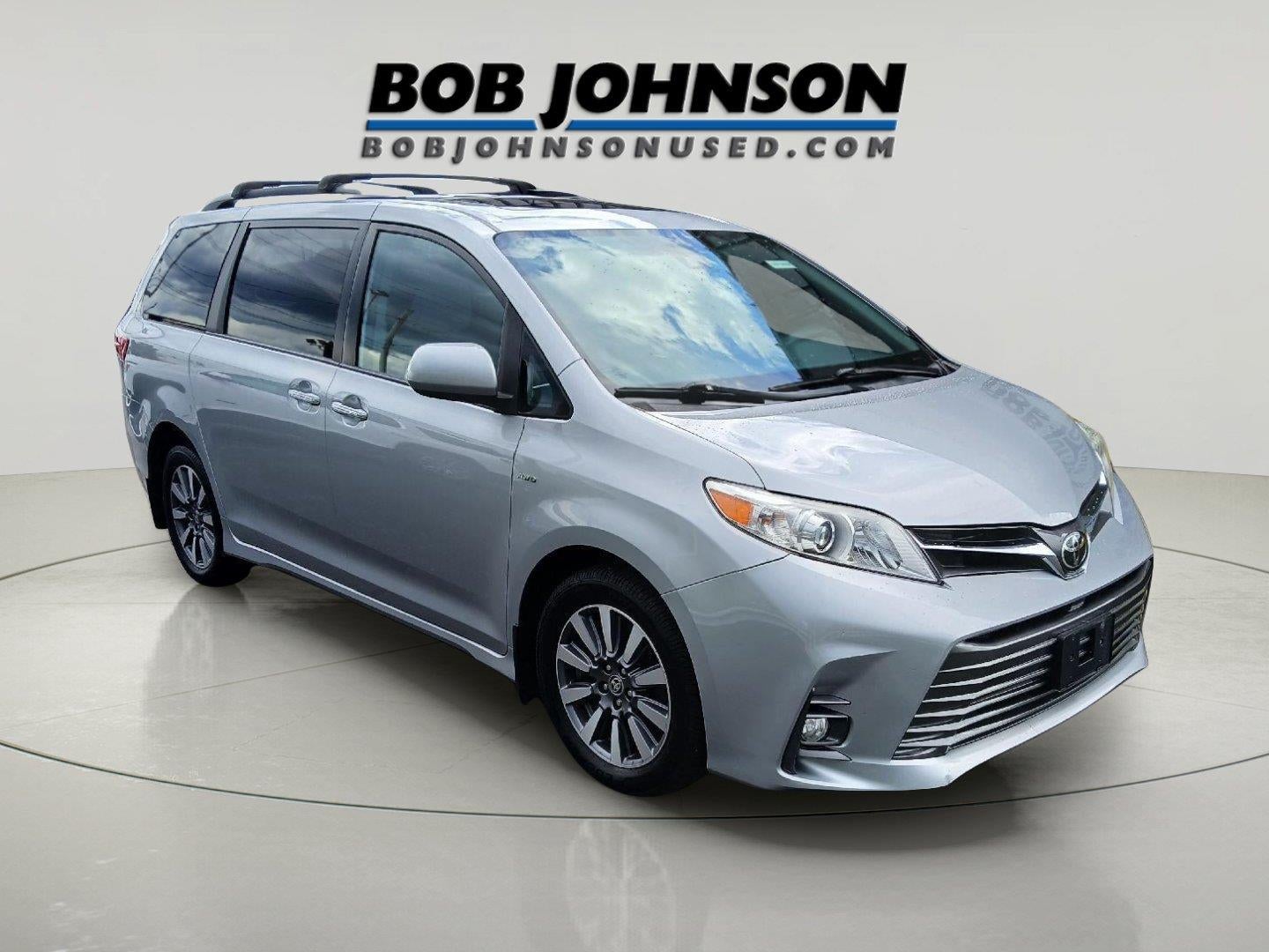 2020 Toyota Sienna XLE 7-Passenger in Celestial Silver Metallic — front three-quarter view