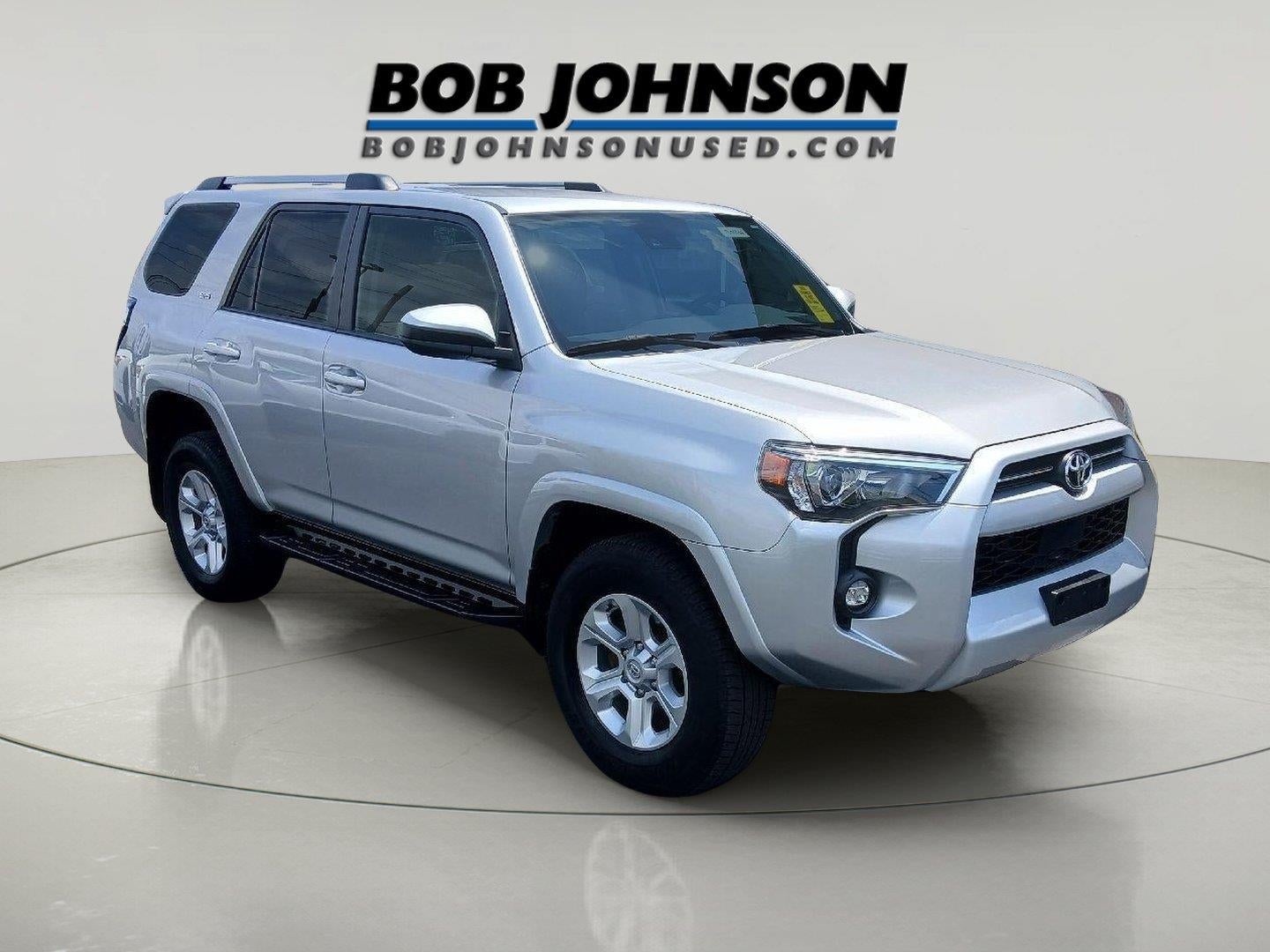 2023 Toyota 4Runner SR5 in Silver Me. — front three-quarter view