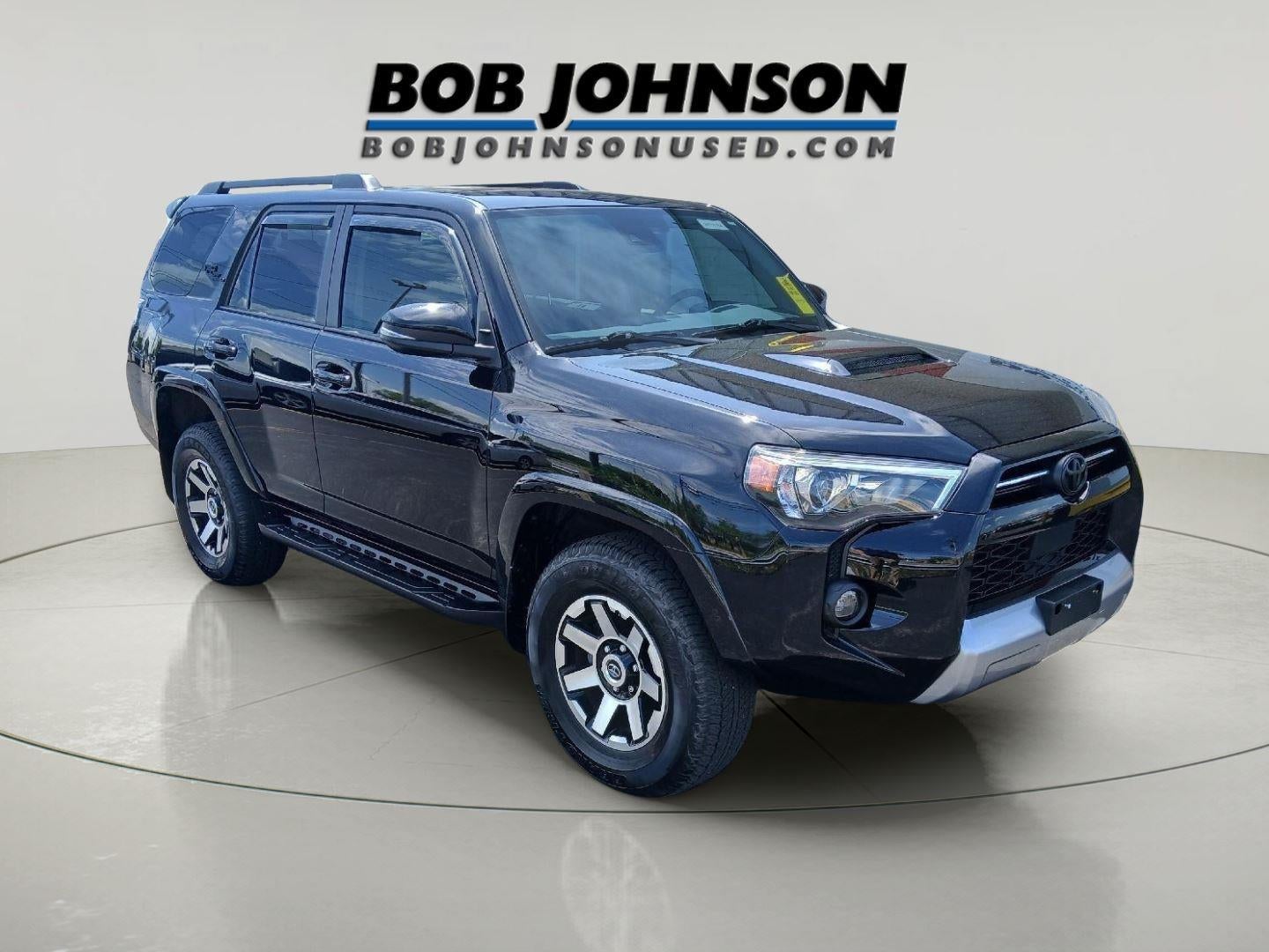 2023 Toyota 4Runner TRD Off-Road Premium in Midnight Black Metal — front three-quarter view