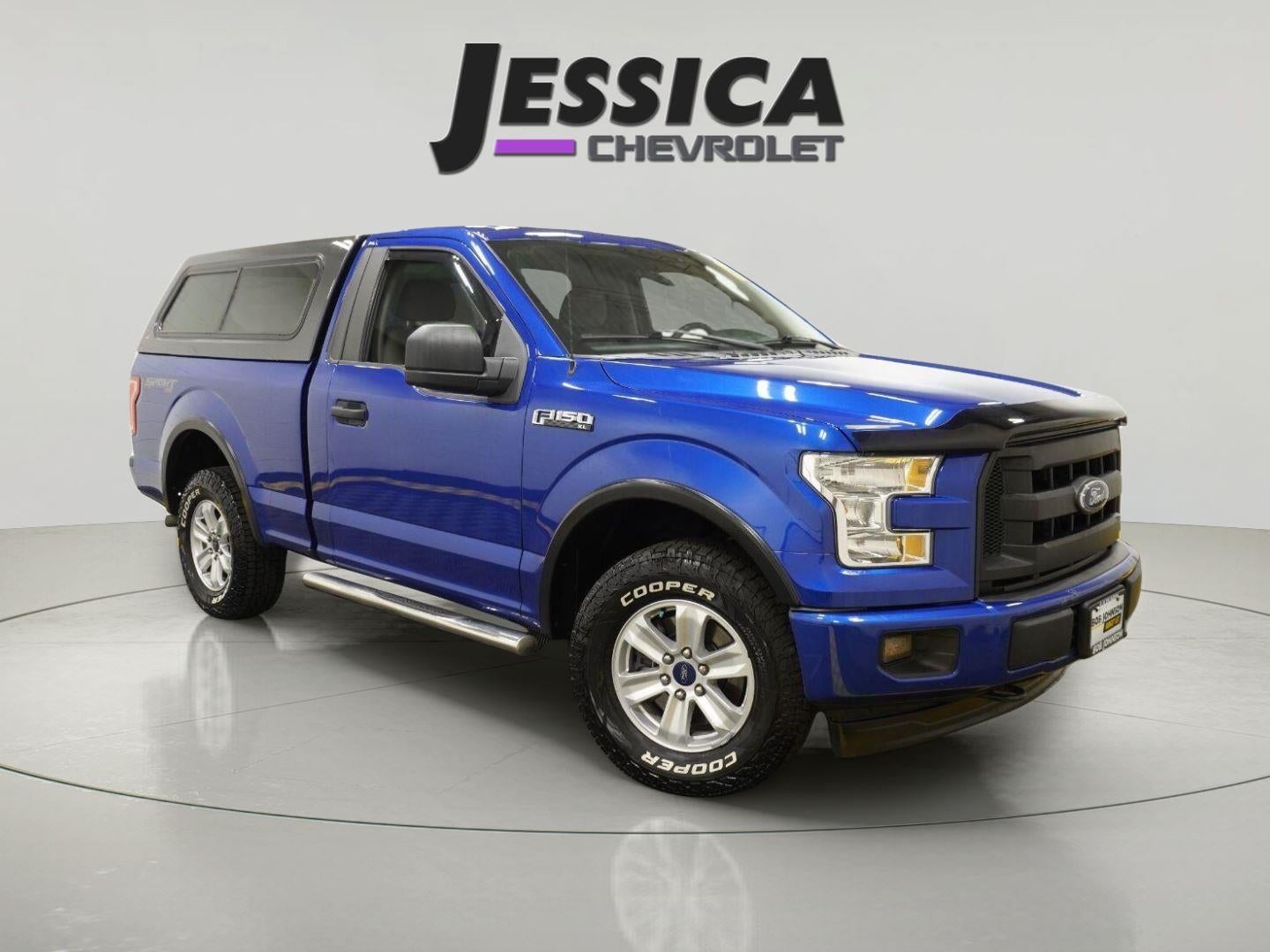 2017 Ford F-150 XL in Blue — front three-quarter view