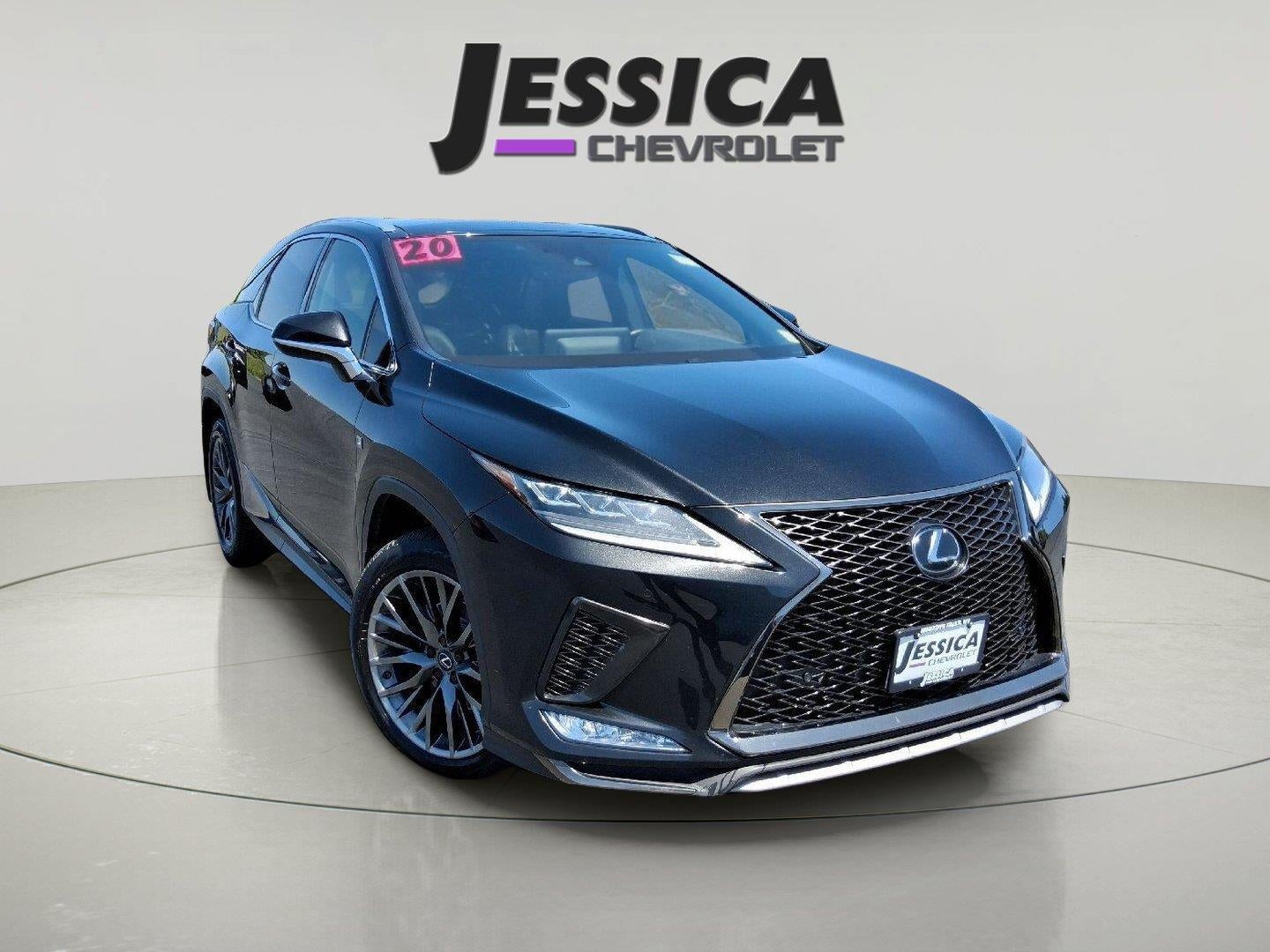 2020 Lexus RX 350 F SPORT Performance in Black — front three-quarter view