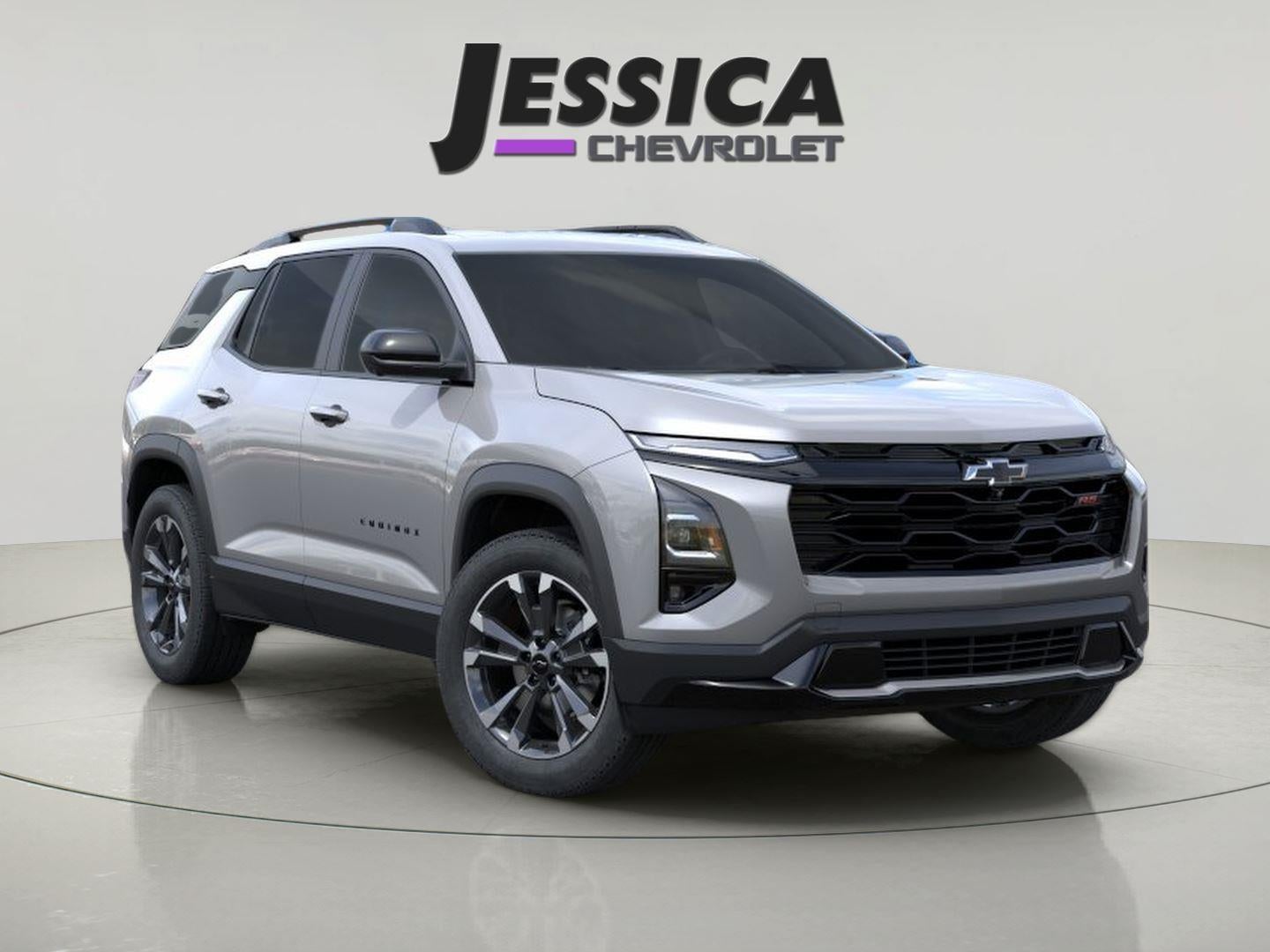 2026 Chevrolet Equinox RS in Sterling Gray Metallic — front three-quarter view