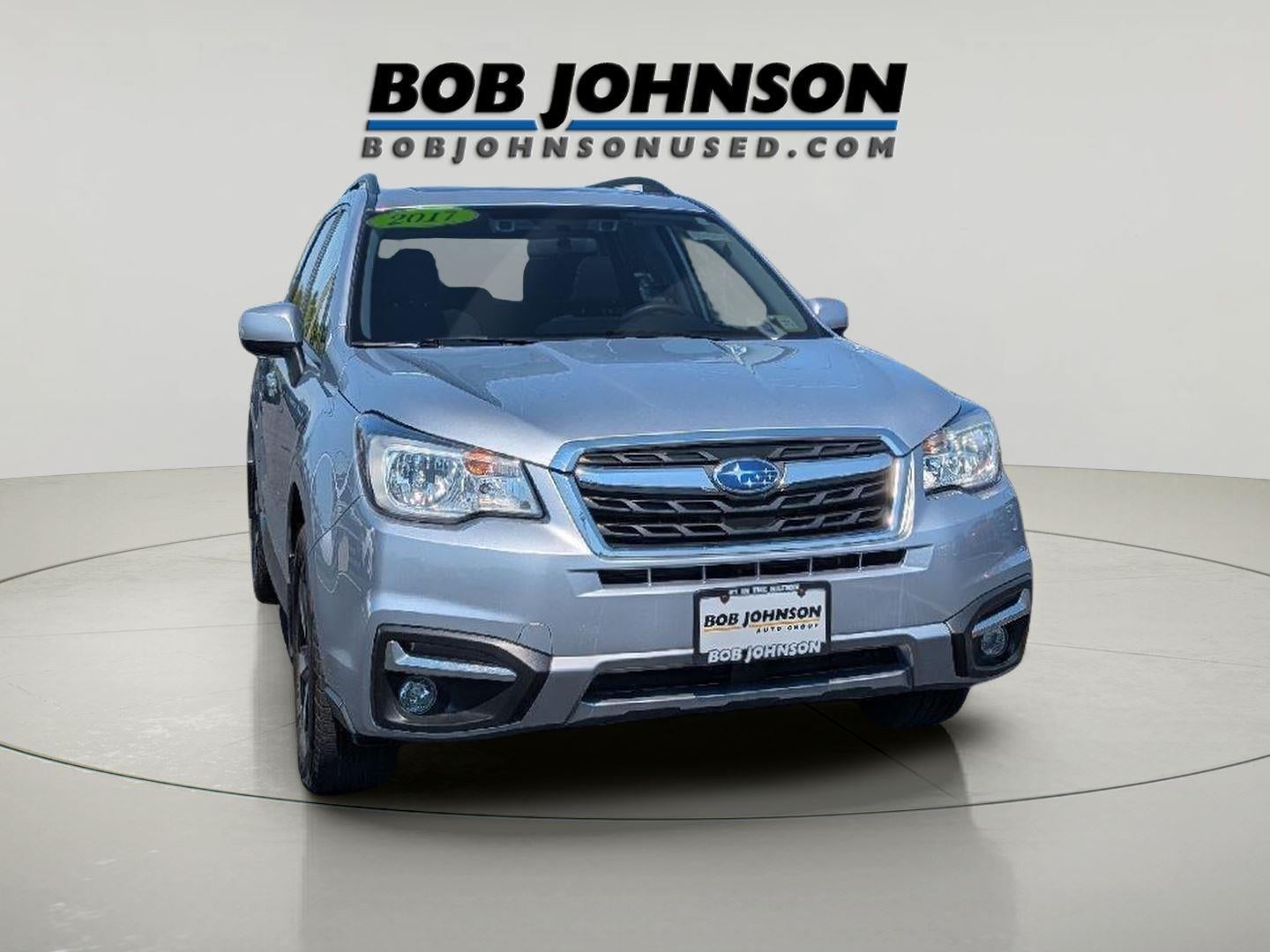 2017 Subaru Forester SUBN in Gray — front three-quarter view