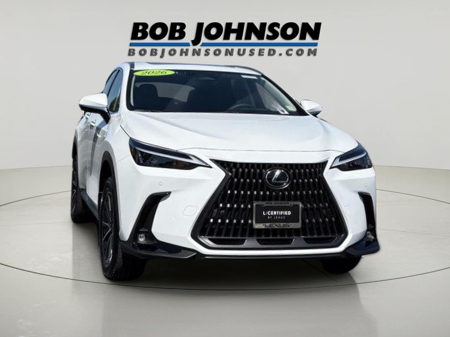 2026 Lexus NX 450h+ PREMIUM PLUS AWD in White Nova Gf. — front three-quarter view