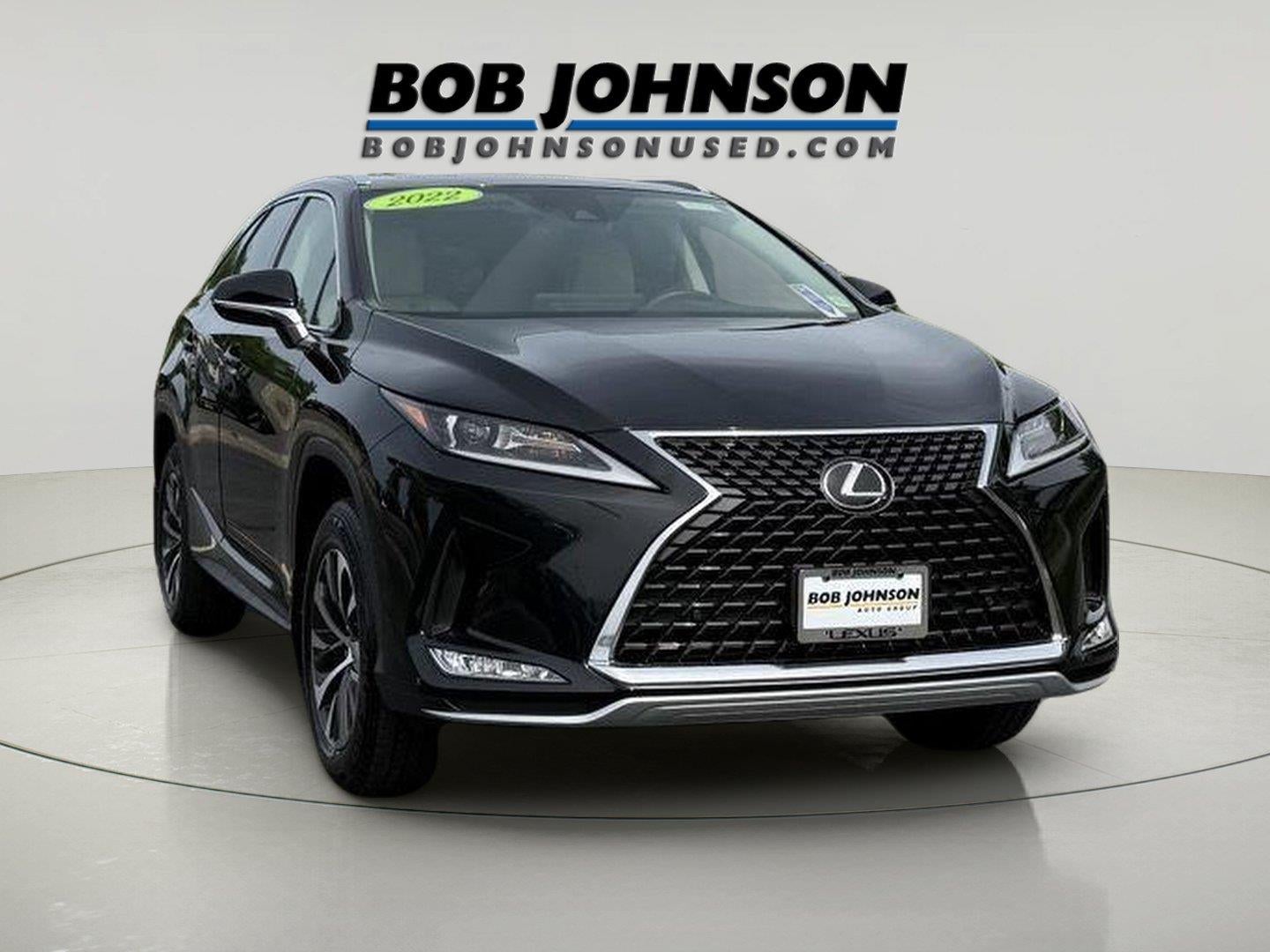 2022 Lexus RX 350L AWD in Caviar — front three-quarter view