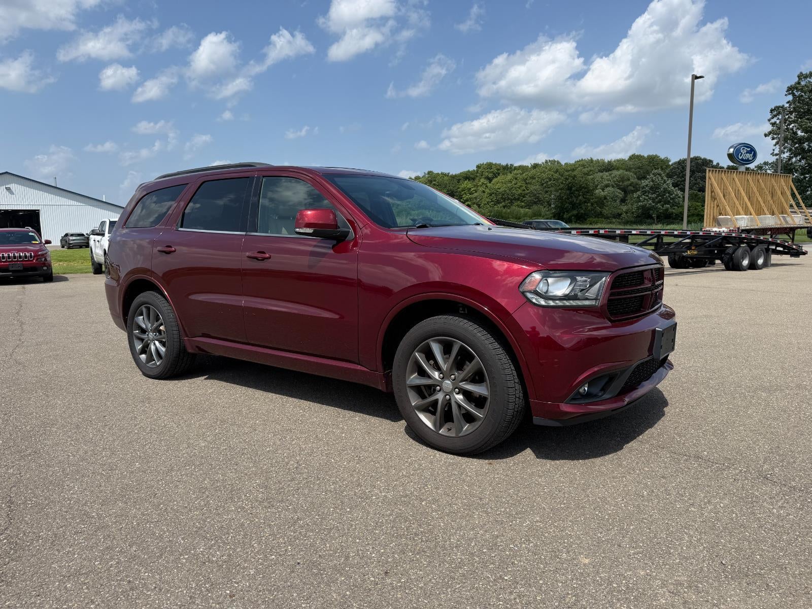 2017 Dodge Durango GT AWD in Octane Red Pearlcoat — front three-quarter view