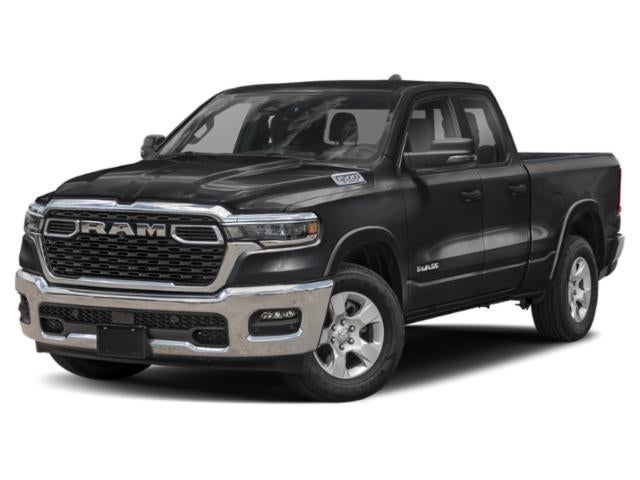 2025 RAM 1500 Big Horn Crew Cab 4x4 6'4' Box in Diamond Black Crystal Pearlcoat — front three-quarter view