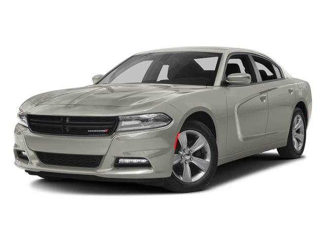2016 Dodge Charger SXT in Ivory Tri-Coat Pearl — front three-quarter view