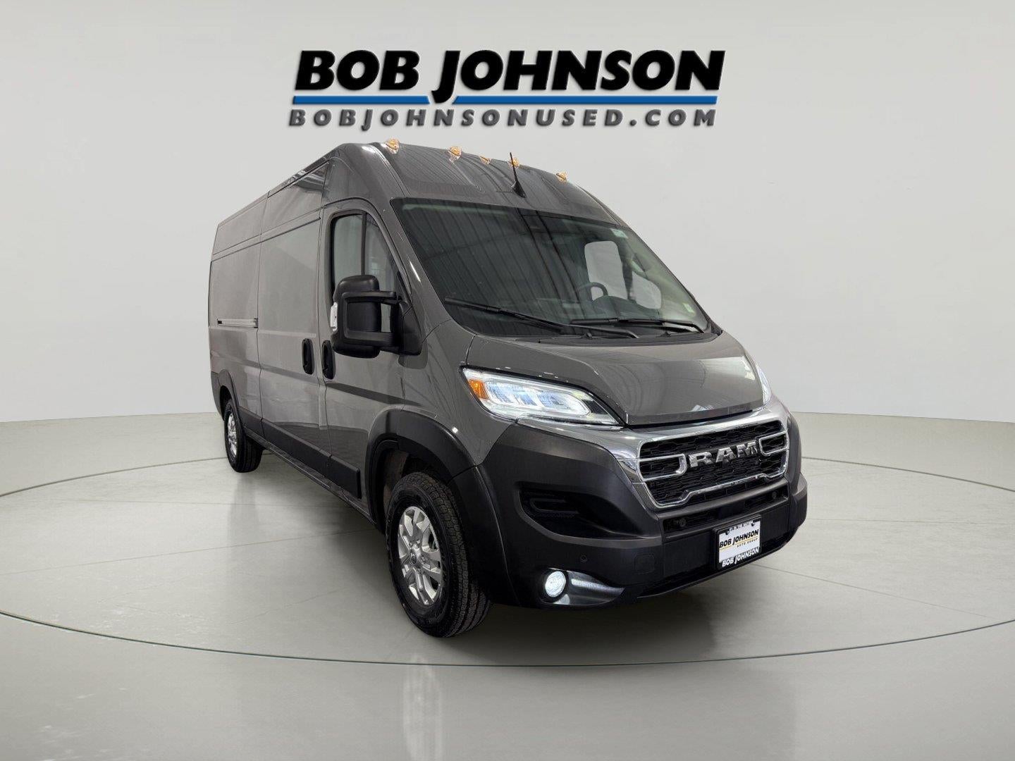 2025 RAM ProMaster 2500 Cargo Van SLT High Roof 159' WB in Ceramic Gray Clearcoat — front three-quarter view