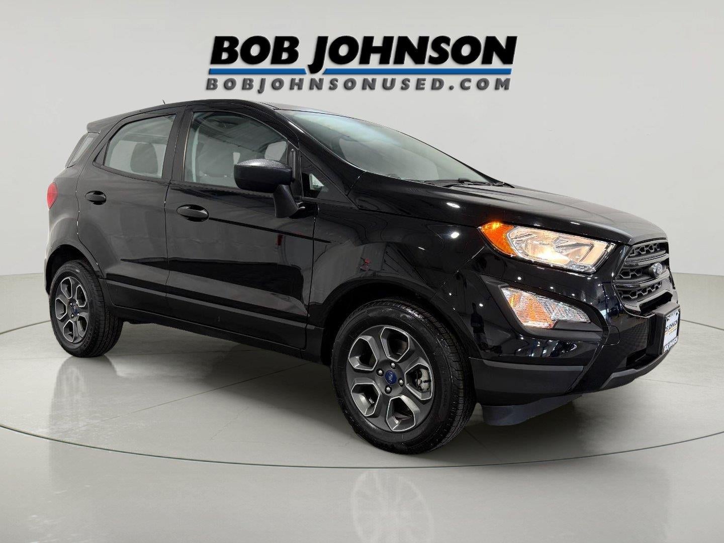 2021 Ford EcoSport S in Shadow Black — front three-quarter view