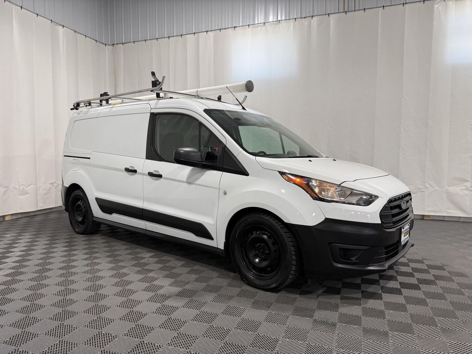 2020 Ford Transit Connect XL Cargo Van in Frozen White — front three-quarter view