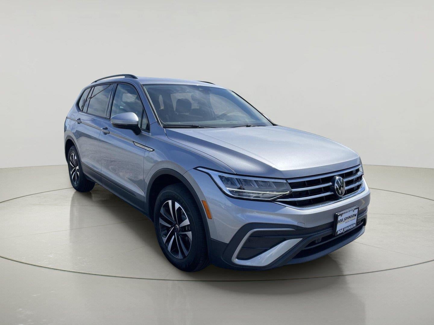 2024 Volkswagen Tiguan S in Pyrite Silver Metallic — front three-quarter view