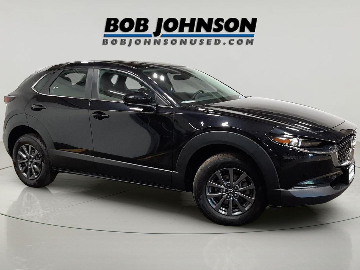 2023 Mazda Mazda CX-30 2.5 S in Jet Black Mica — front three-quarter view