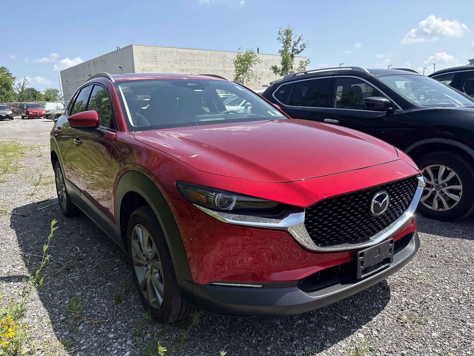 2024 Mazda Mazda CX-30 2.5 S Premium Package in Soul Red Crystal Metallic — front three-quarter view