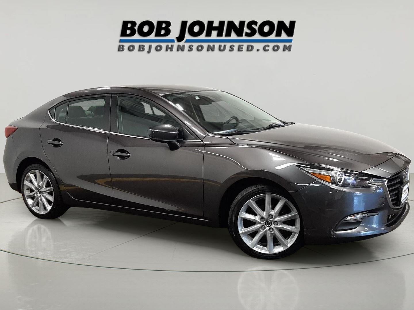 2017 Mazda Mazda3 4-Door Touring in Machine Gray Metallic — front three-quarter view