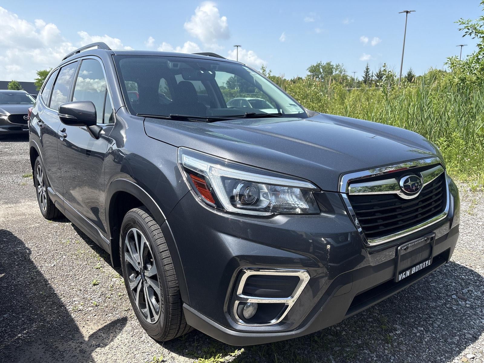 2020 Subaru Forester Limited in Magnetite Gray Metallic — front three-quarter view
